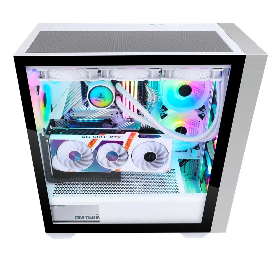 2022-White-Segotep-OEM-One-Side-Tempered-Glass-White DIY PC Casing