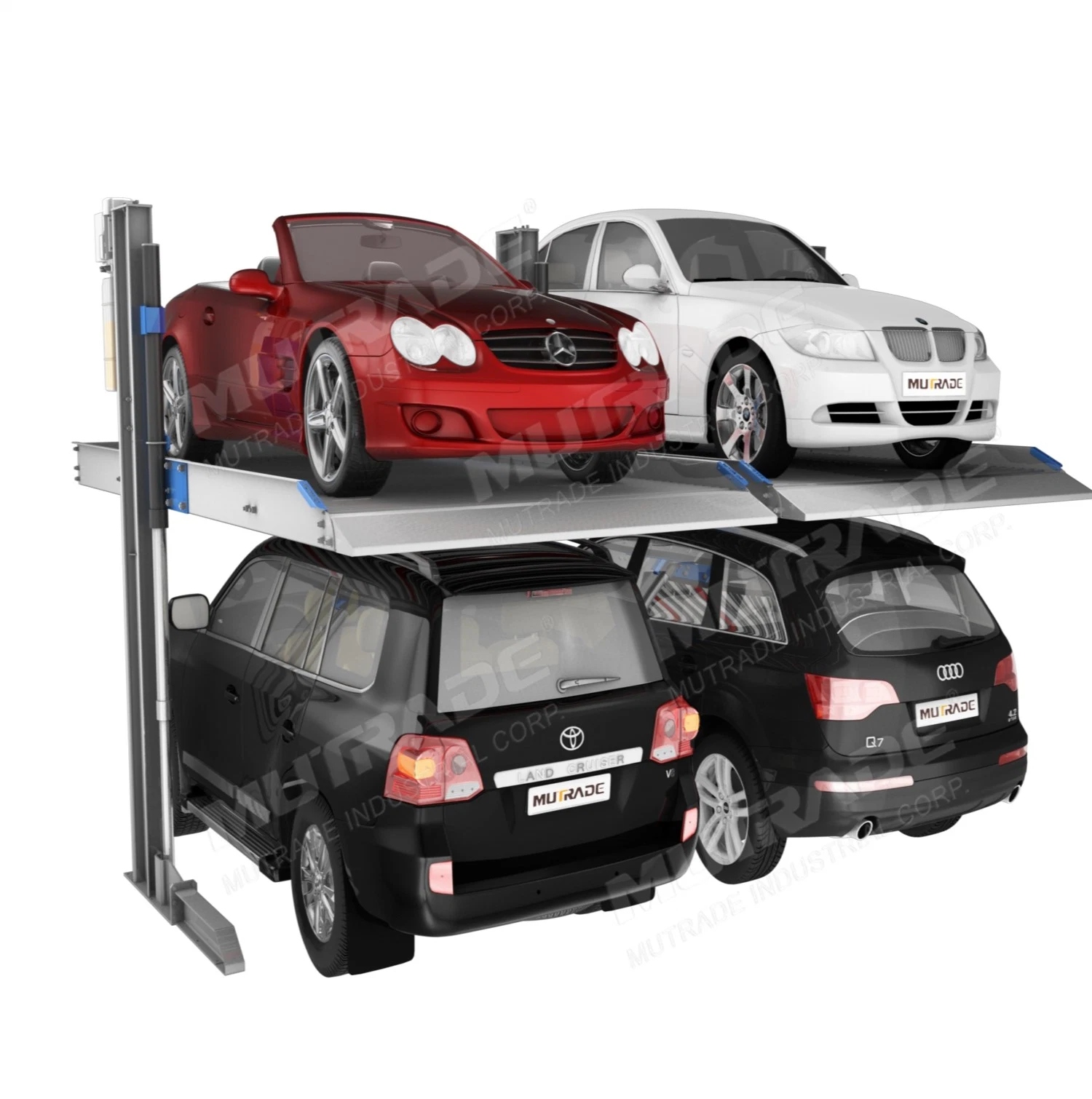 Two Post Simple Lifting Automatic Car Elevator Parking System