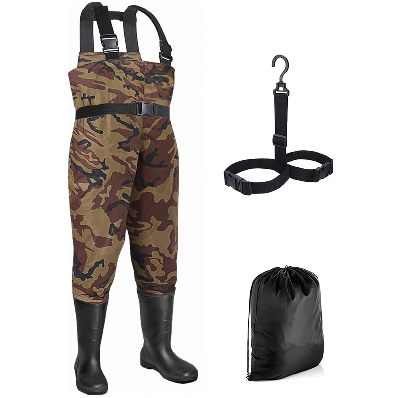 High quality/High cost performance Zipper Camo Chest Waders Waterproof Breathable Stockingfoot Fishing Wader