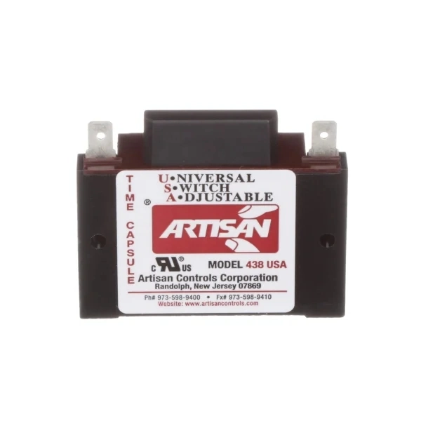 Brand-New Artisan Controls-438USA Timer-10mA-to 1A-Inductive 1 to 1024-Second 0.25-Faston Type-Time Delay-Relays Good-Price