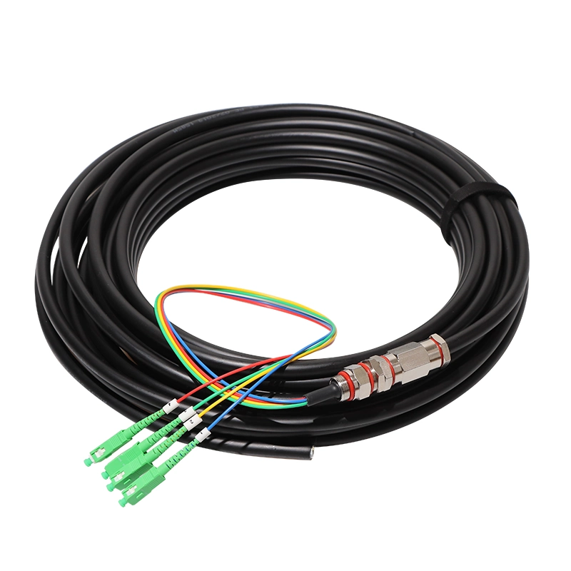 Premium Single Mode Sc/APC 4 Cores Waterproof Fiber Optic Pigtail