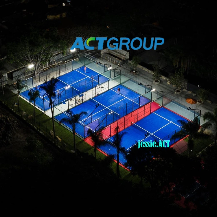 Artificial Grass Panoramic Tennis Paddel Court for Indoor