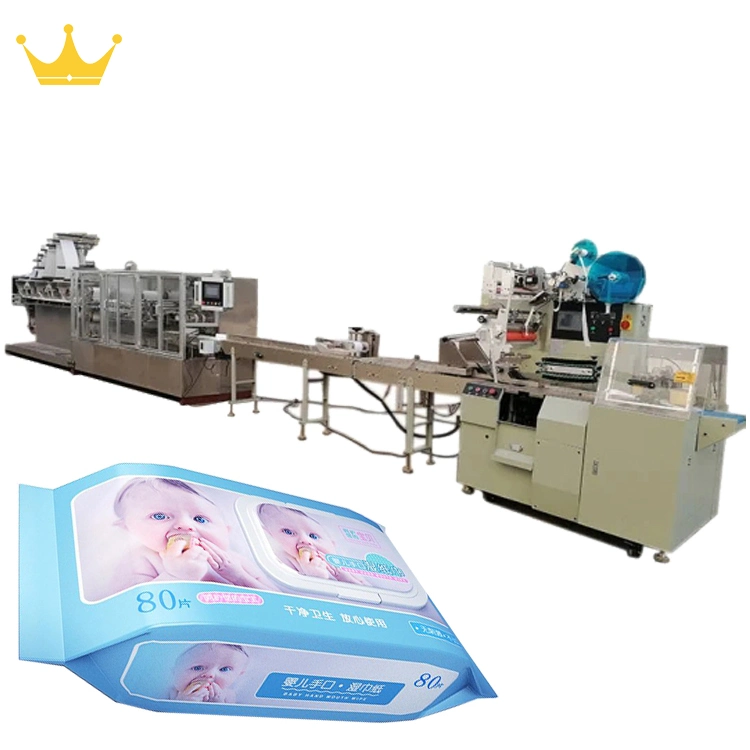 Vollautomatische Nasswischpfmaschine Flow Pack Nasswischmaschine Maschine