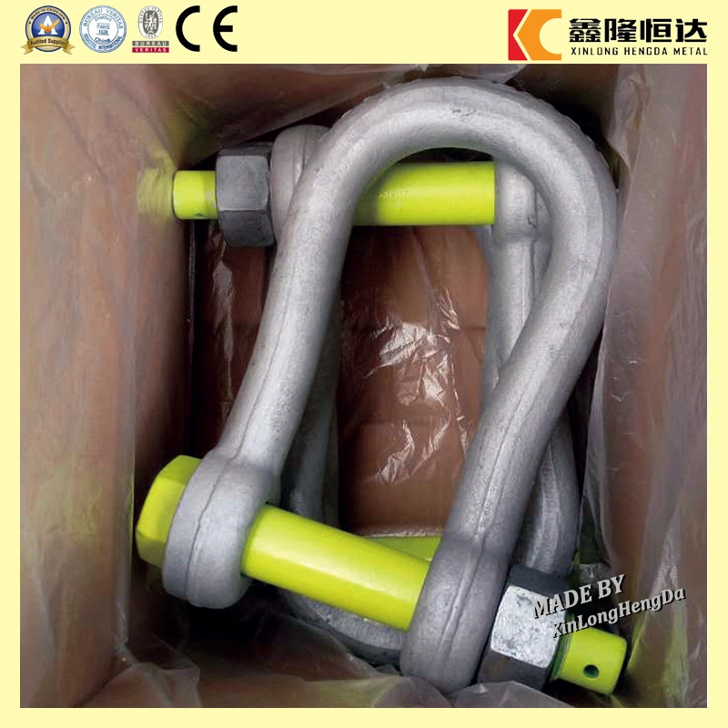 China Manufacture Screw Anchor Bow Shackle Rigging Hardware Fittings Metal