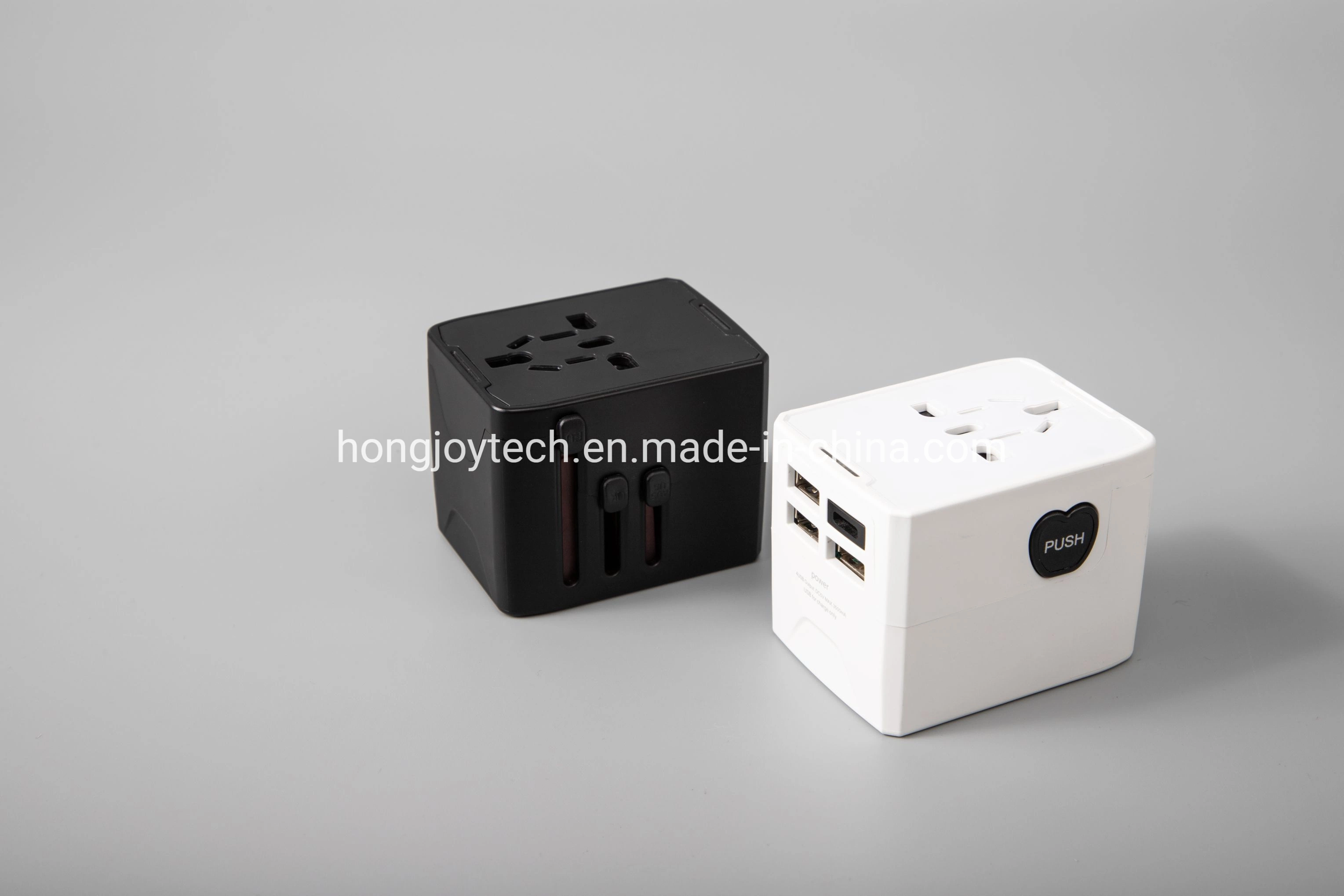 Customized Logo 5V 3.5A All in One Universal Fast Travel Charger Kit European British U.S.a. Australia Smart Power Plug USB Portable Quick Mobile Phone Charger