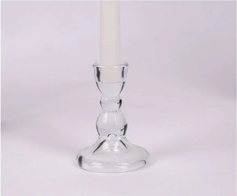 Glass Candle Holder Glass Candle Stick Glassware for Wedding