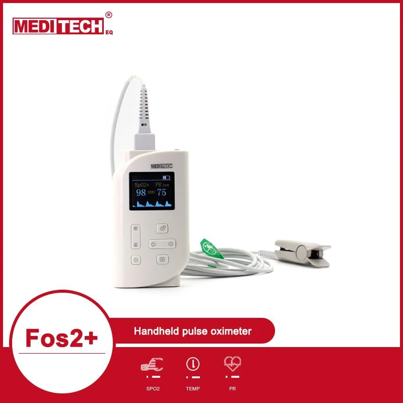 Handpulsoximeter mit mehreren Parametern (SpO2, PR und TEMP)