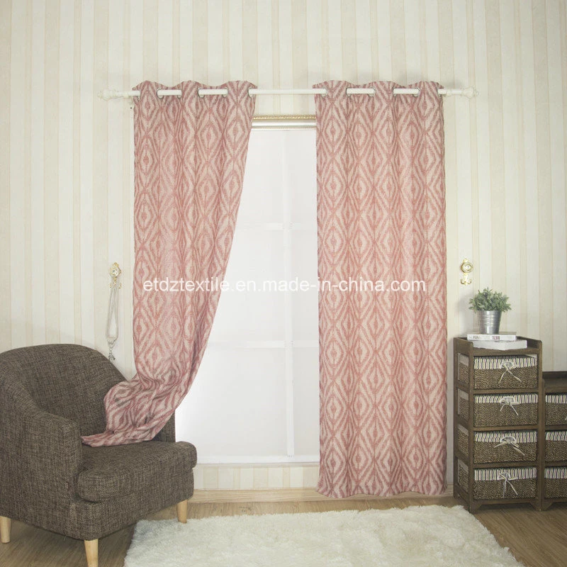 Canton Fair Morden Polyester Piece Dyed Linen Like Curtain Fabric