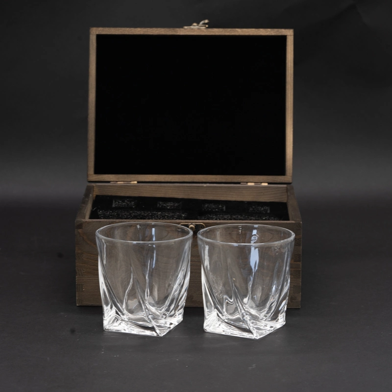 Wholesale/Supplier Unique Classic Custom Stemless Whiskey Glass Decanter Set with Wood Box