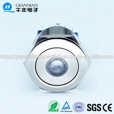 22mm DOT LED Lacthing 1no1nc Indicate Stainless Steel Switch