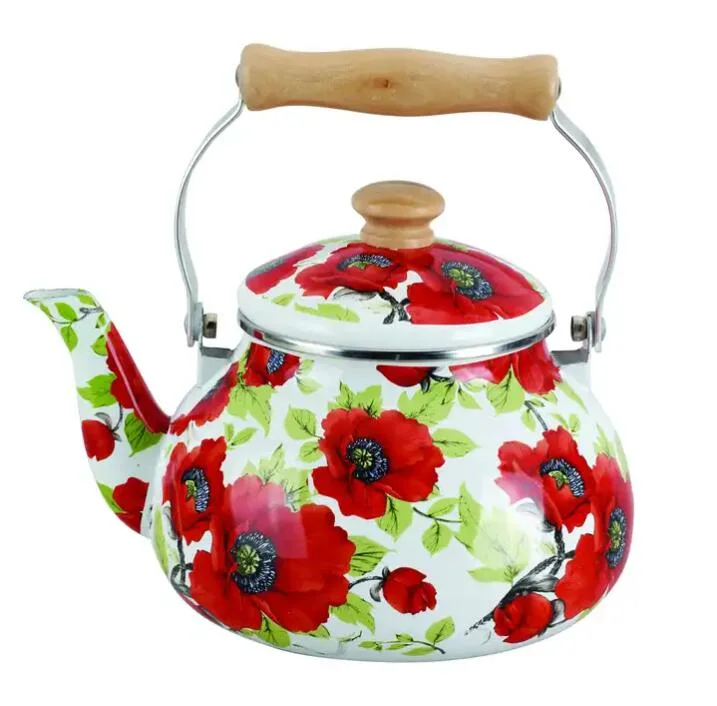 Customization Accepted Enameled Teapot Enamel on Steel Water Kettles