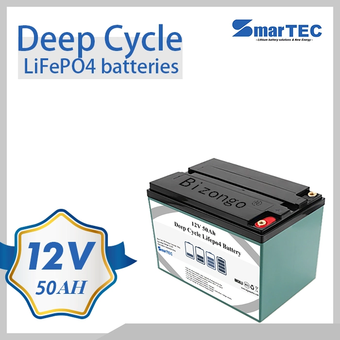 Manufacturer Supply 12V 50ah LiFePO4 Lithium Battery Pack for Motor Homes/RV/Campers/Golf Cart/Solar Wind Storage Power