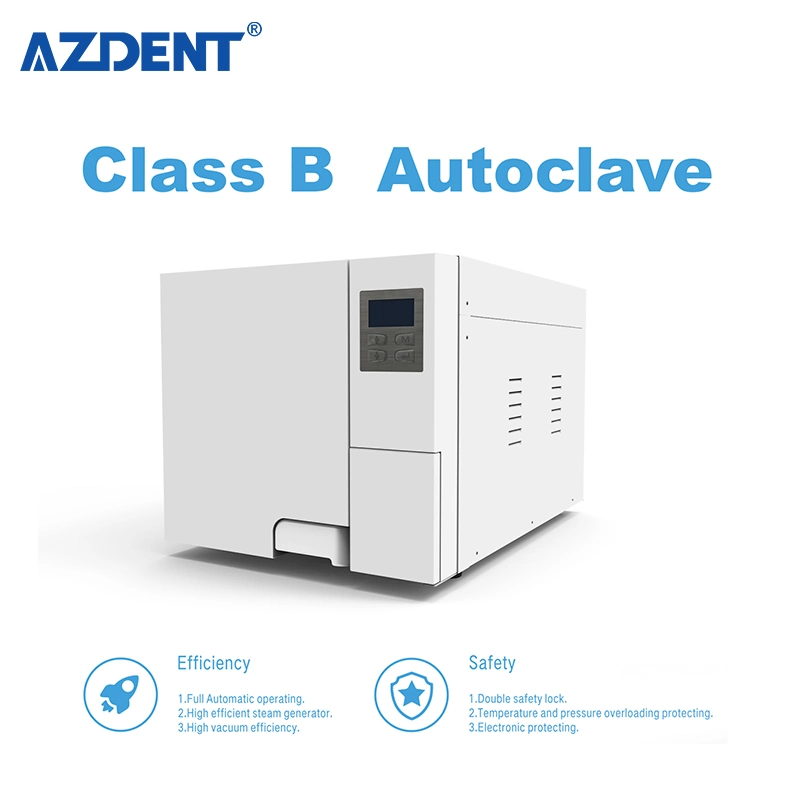Class B Automatic Autoclave Steam Sterilizer Stainless Steel Medical Sterilization 23L