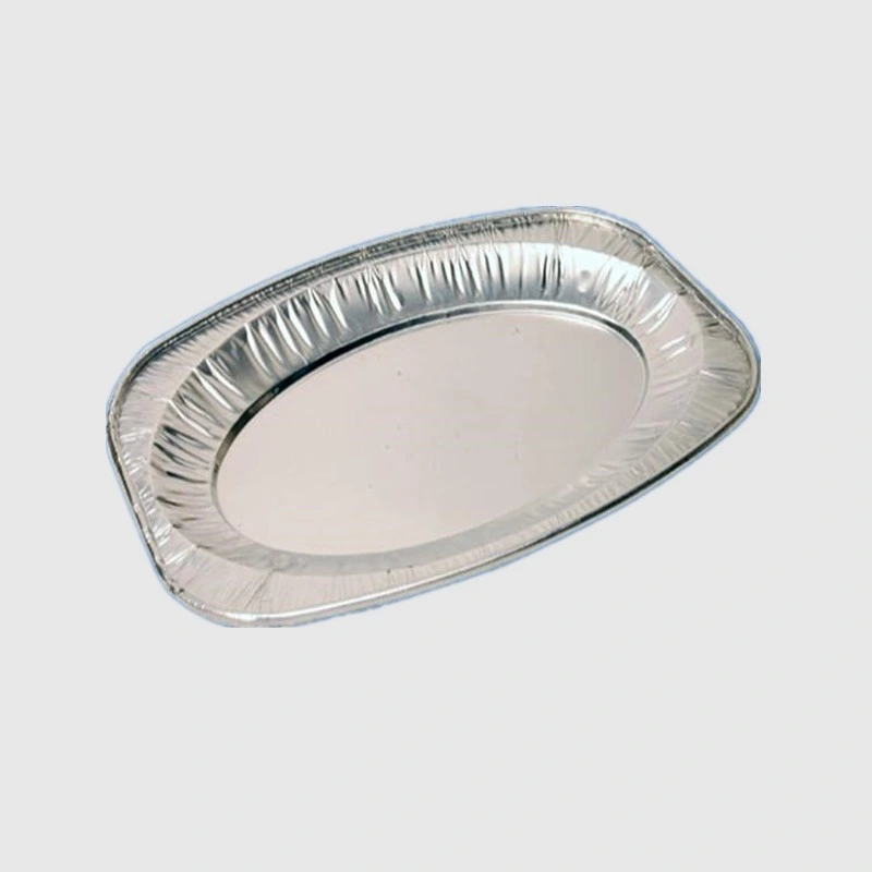 Aluminum Foil Containers Work Home Packing Products Aluminum Oval Foil Tray Takeaway BBQ Foil Container