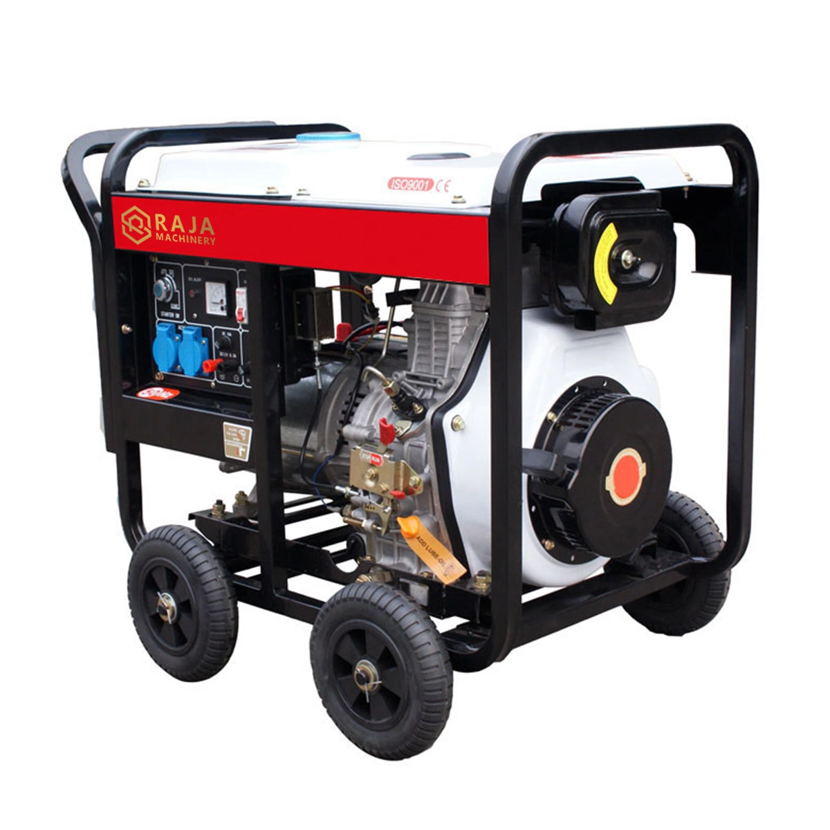 Air Cooled Single Cylinder 3.3KW Open-Type Diesel Generator for Outdoor Electricity Supply