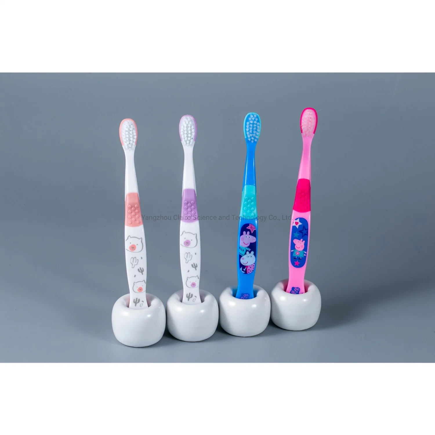 OEM Logo Thermal Transfer Kid Toothbrush with on Time Delivery