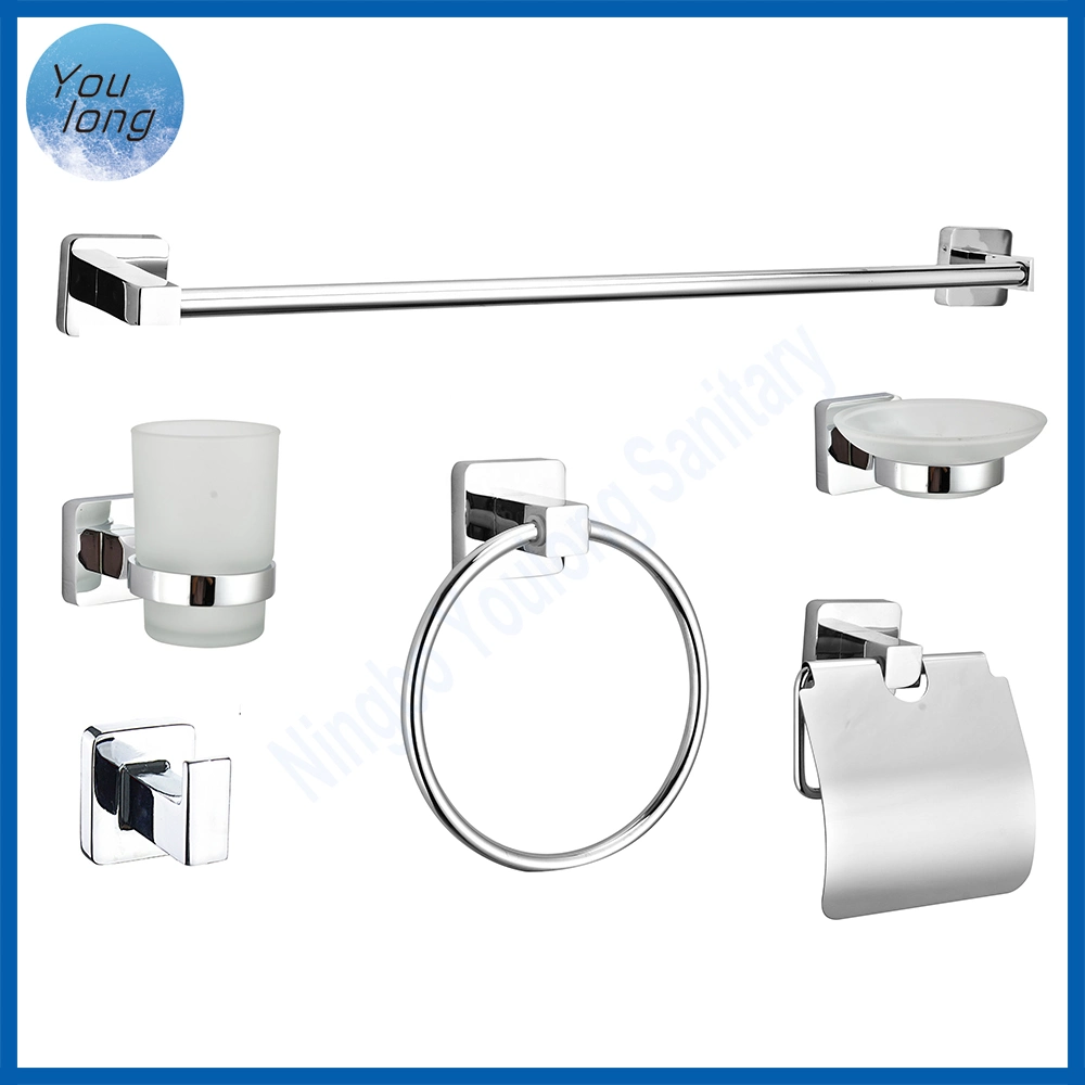 Cheap Zinc 6PCS Hotel Hardware Kit Bathroom Accessories Set