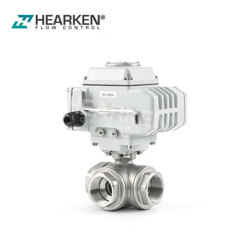 Hot Sale Hea (A) with Ball Valve 3-Ways Quarter Turn Electric Actuator