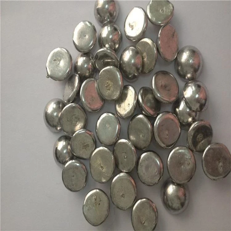 Lead Free High-Purity Tin Hemisphere Sn99.99% Electrolytic Tin Block Tin Pellet Tin Block