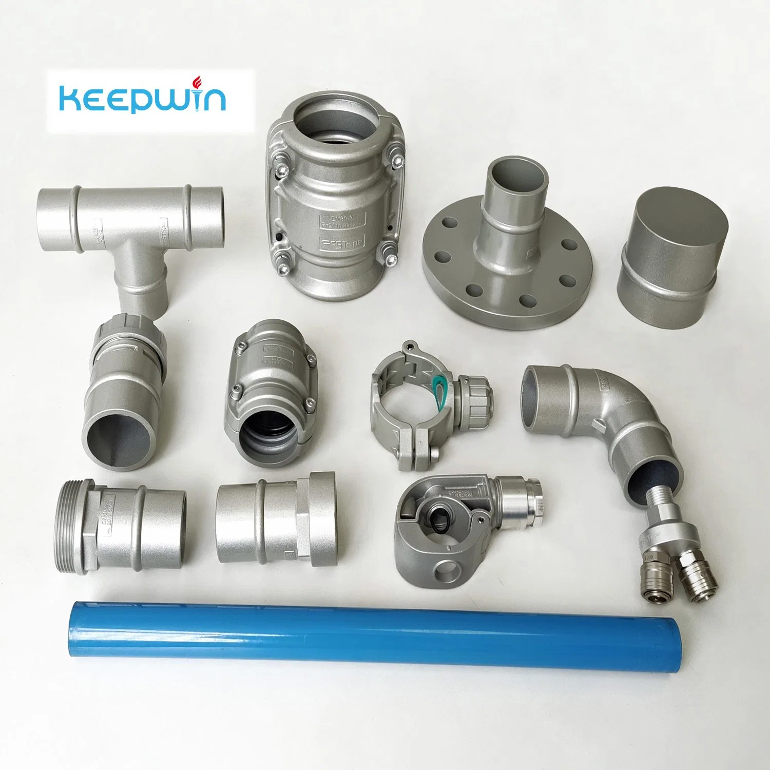 Leak-Free Connector Aluminum Material Fasten Fitting Pipeline for Air Gas Compressor Filter