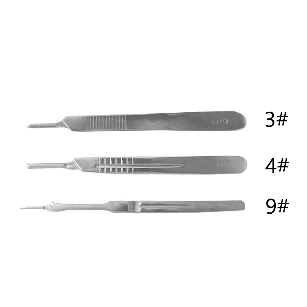 Disposable Sterile Surgical Scalpel Carbon Steel Blade with Plastic Handle