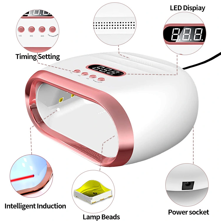 Lampe UV puissante de 72 W SunONE UV sèche-ongles LED Lampe de séchage à ongles LED GRS en plastique recyclé Nail Lampe