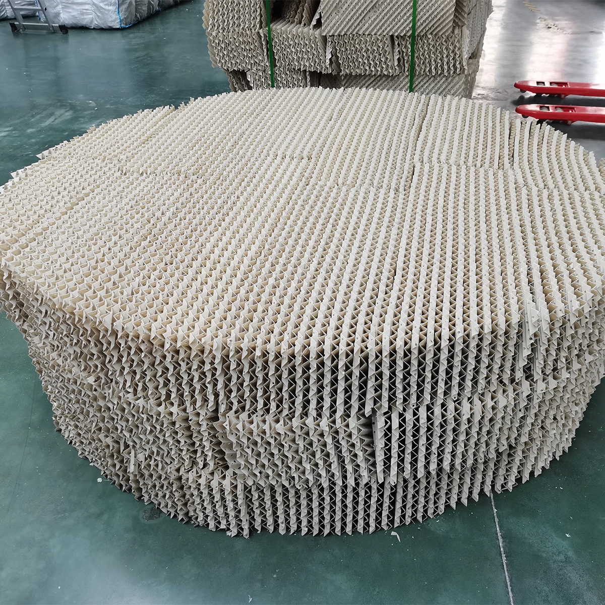 High quality/High cost performance  700cy CPVC Plastic Corrugated Plate Structured Packing for Chemical Tower