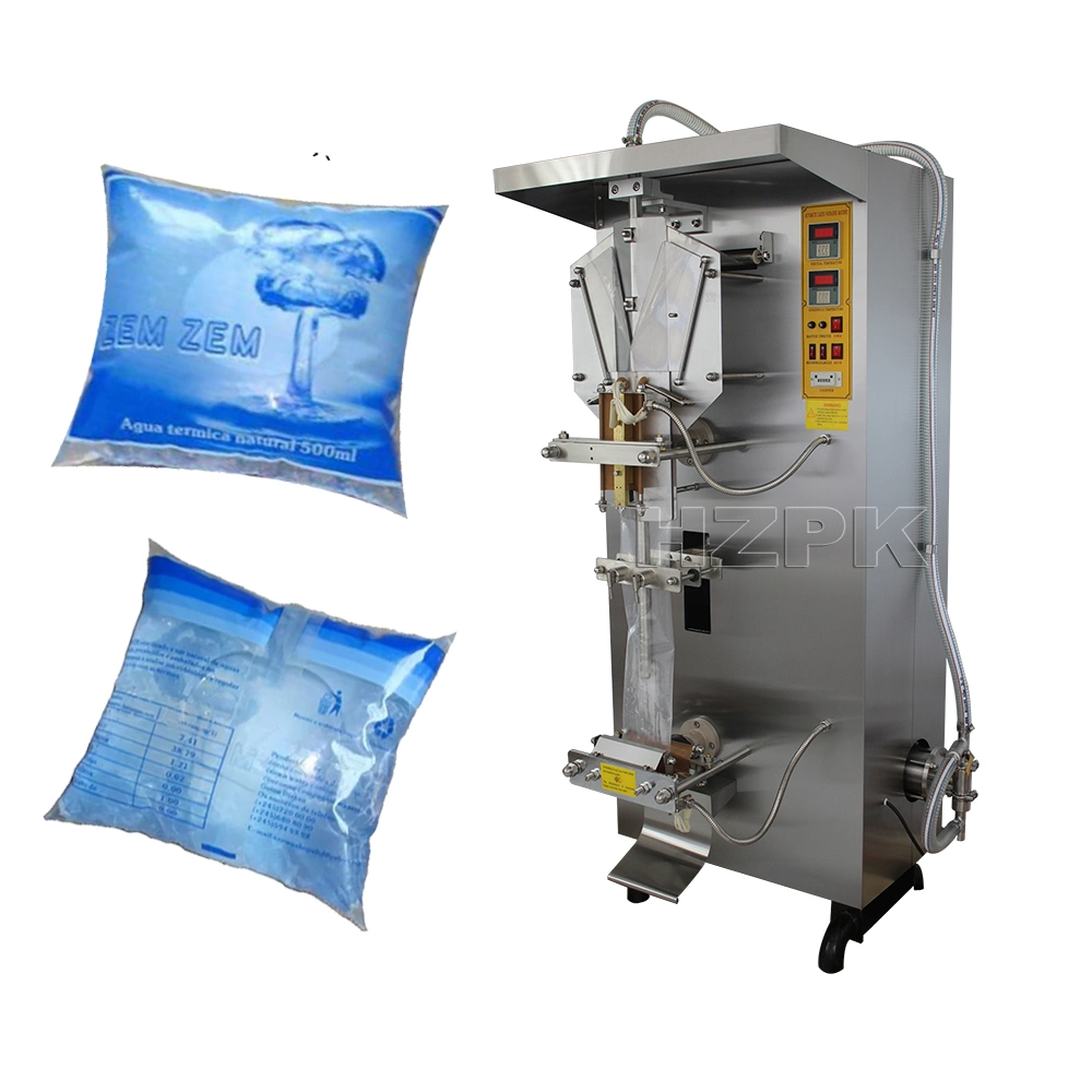 Hzpk Máquina de Embalagem e Formação Multifuncional Automática de Sacos Plásticos Pequenos para Água Líquida