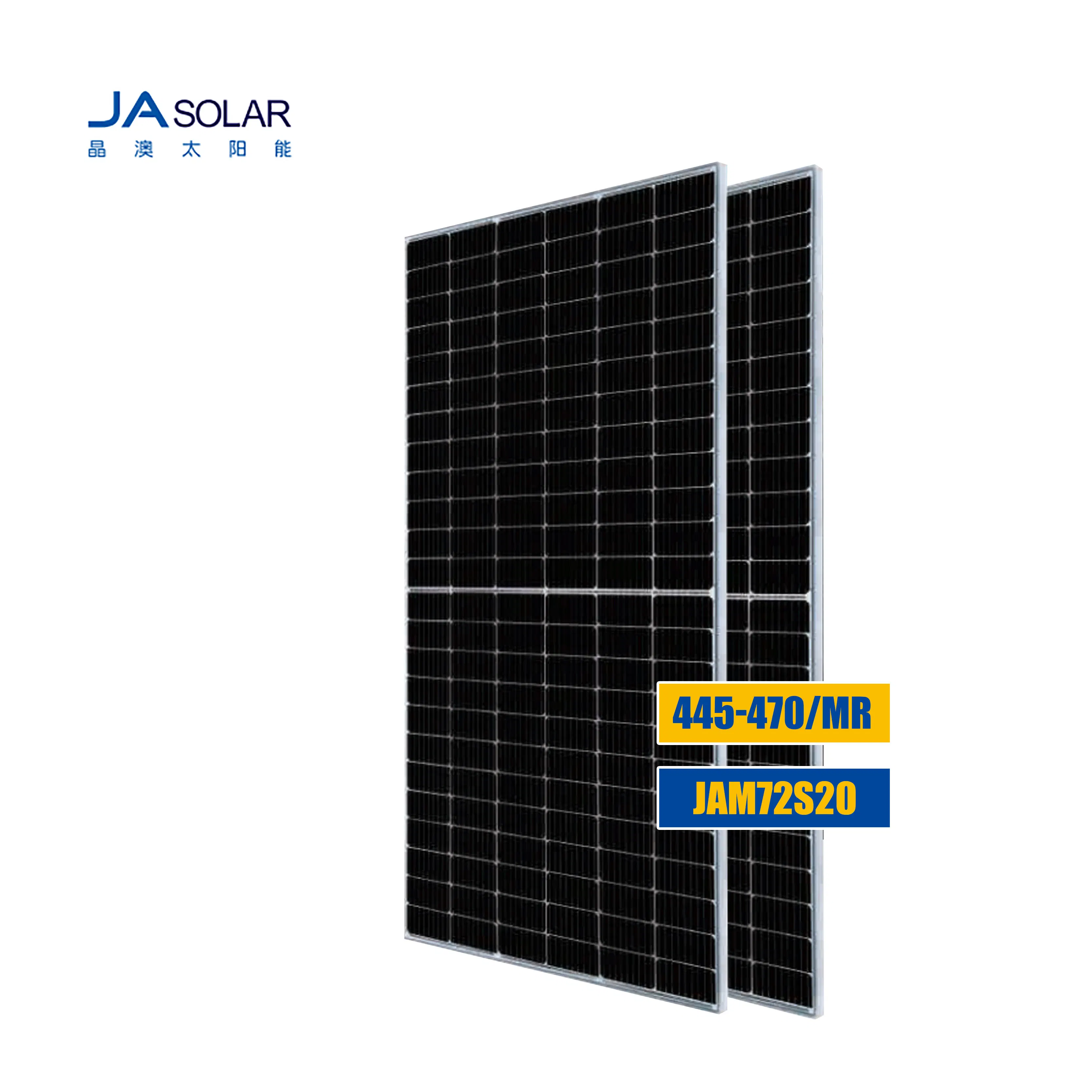 Ja Jam72s20 445-470W Großhandel/Lieferant Poly PV Falz flexibel Schwarz monokristallin Polykristallines Photovoltaik-Modul Mono Solar Energy Power Cell Panel