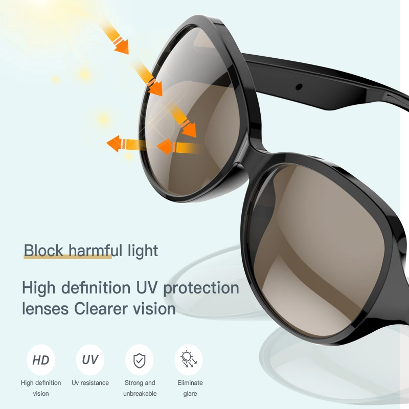 Wholesale/Supplier Audio Headphone Bluetooth Wireless Call Music Sunglasses Smart Glasses