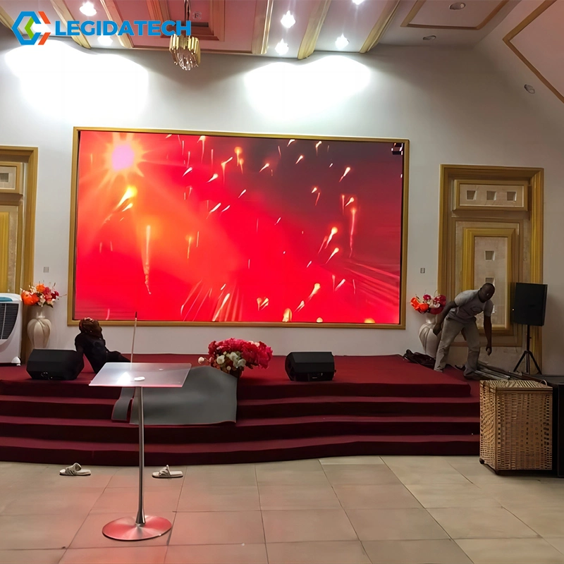 Legidatech Indoor Fixed High Resolution P2.6 P2.9 P3.91 P481 LED Videowall LED Signage for Stage