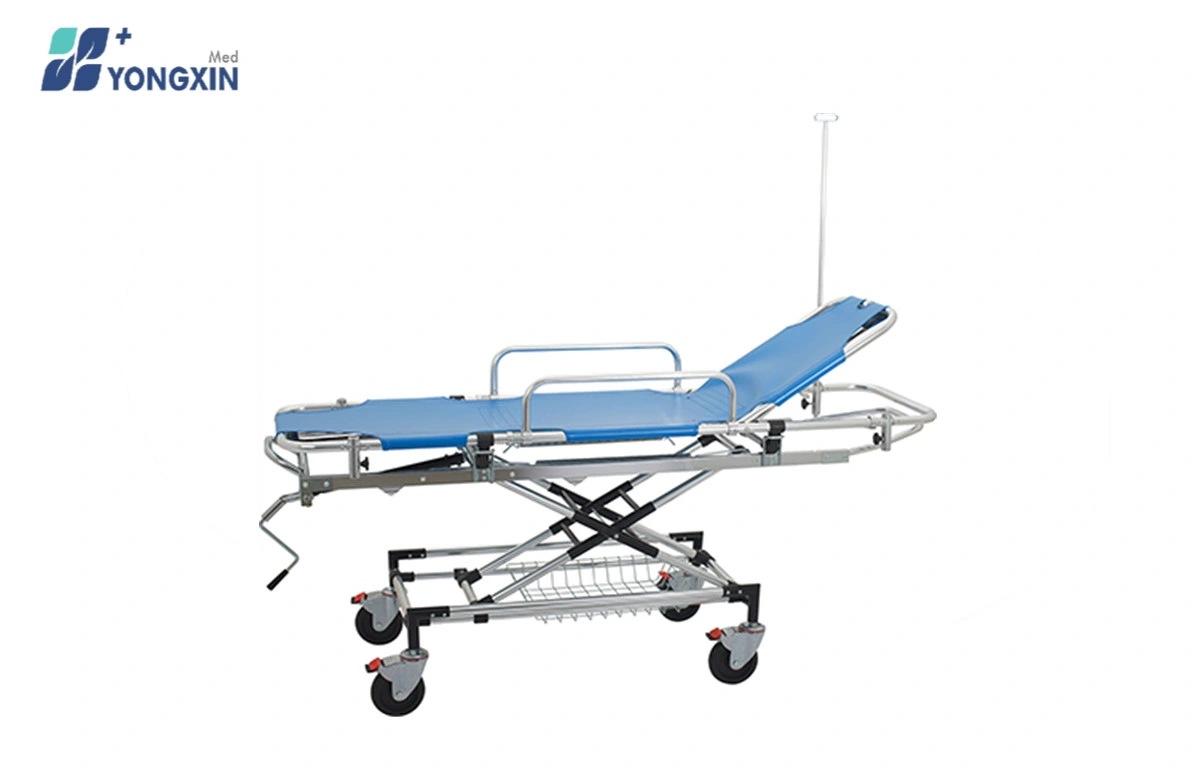 Yxz-D-K Hospital Use Aluminum Alloy Stretcher Trolley