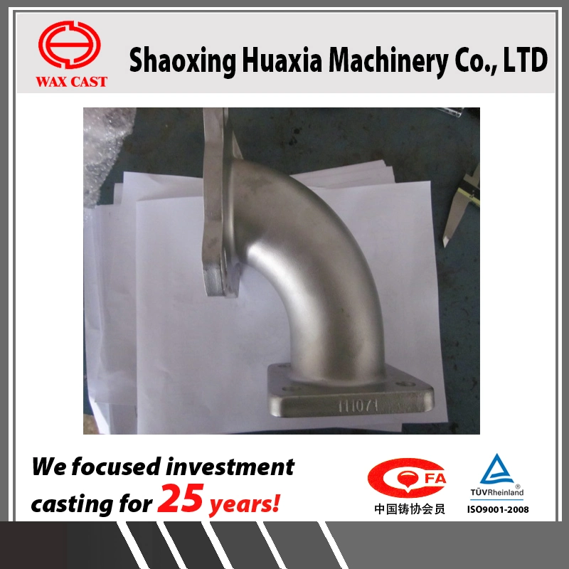 OEM Lost Wax Casting Investment Casting Valve Elbow 90degree Flanges