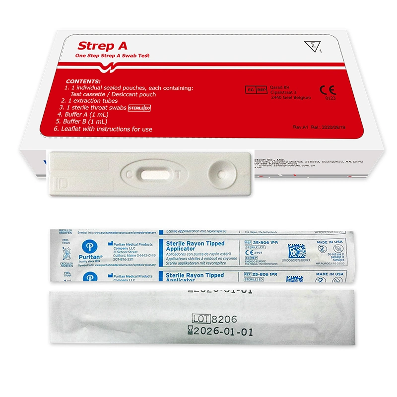 CE Approved Home Use Strep a Antigen Rapid Test