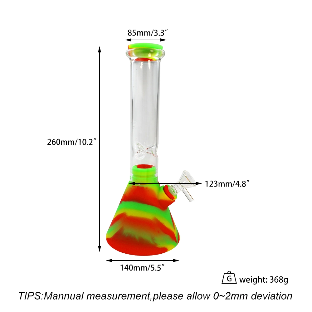 8-Inch Large Beaker Glass Water Pipe Set Wholesale/Supplier Price Smoking Glass Pipe