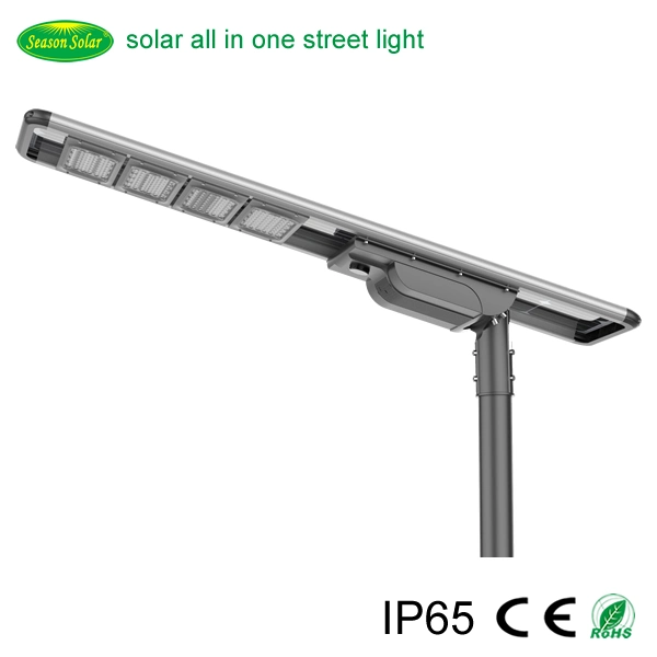 New Integrated Smart Control System Solar Lighting High Power 100W LED Solar Outdoor Street Lamp with LED Light & 10m Pole Lighting