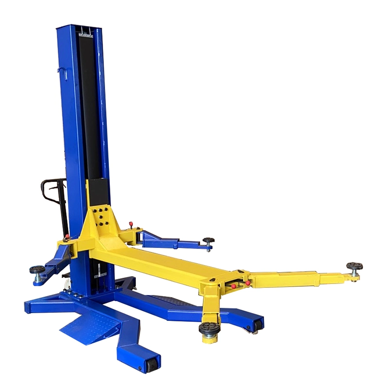 2.5 Ton Movable Single Post Lift Hydraulic Lift Car Hoist Auto Elevator Vehicle Lifter