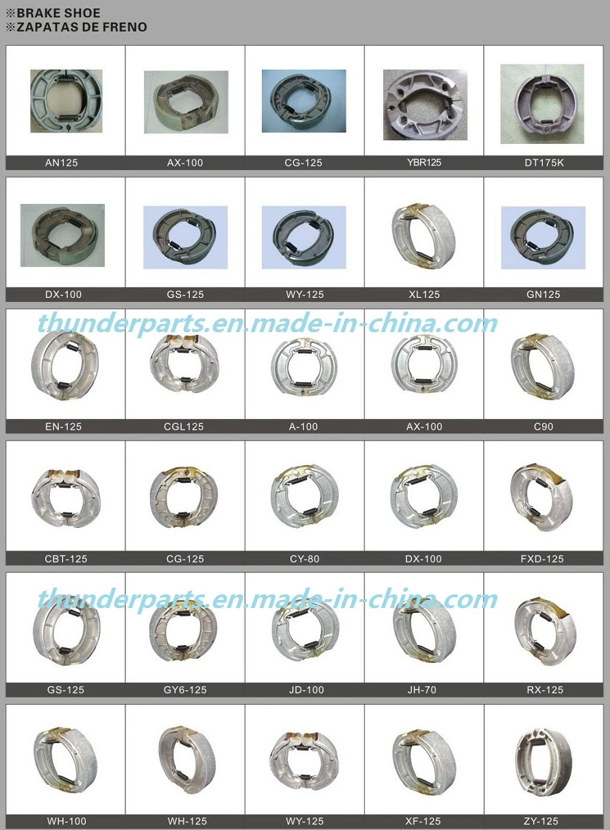 Parts of Motorcycle Brake Shoe/Pad Spare Parts for Bajaj Motorcycles and 3 Wheelers