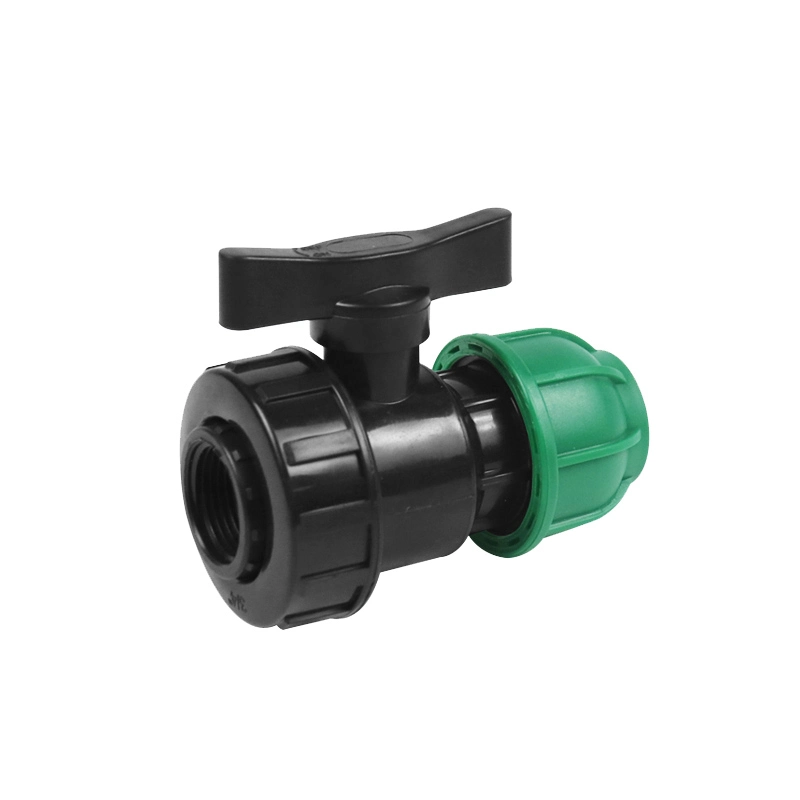 PP Plastic Two Way Female Ball Valve Use for All Kind of Water System