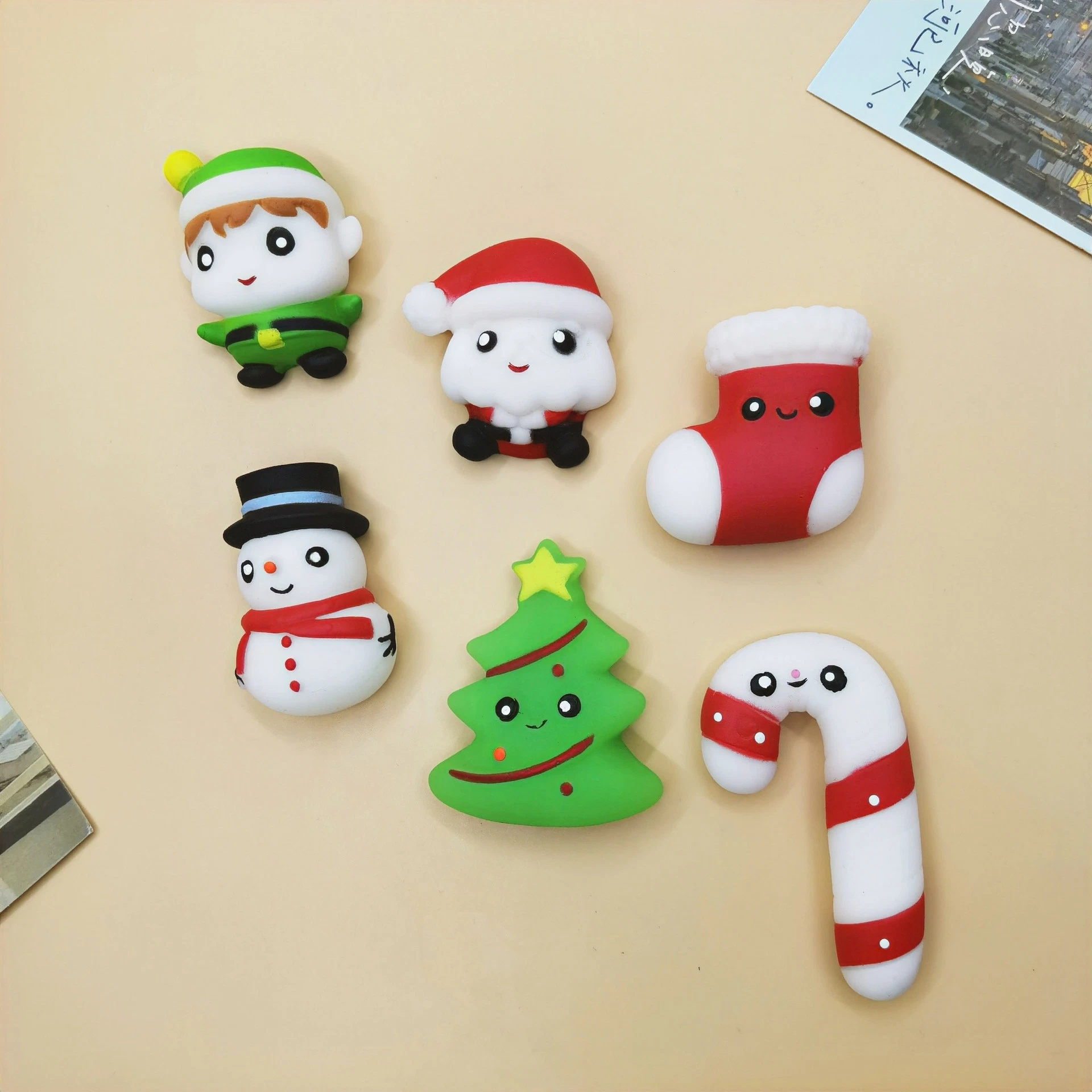 Wholesale/Supplier Christmas Halloween Squishies Slow Rising Rubber Mochi Squeeze Silicone Anti Stress Squishy Toys