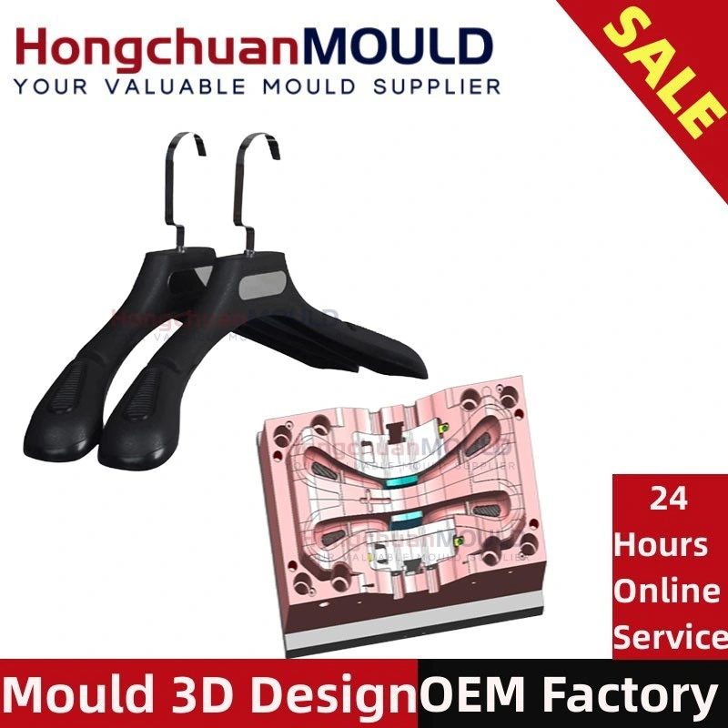 Customize Plastic Injection Mould for ABS PS Plastic Notched Clothes Hanger