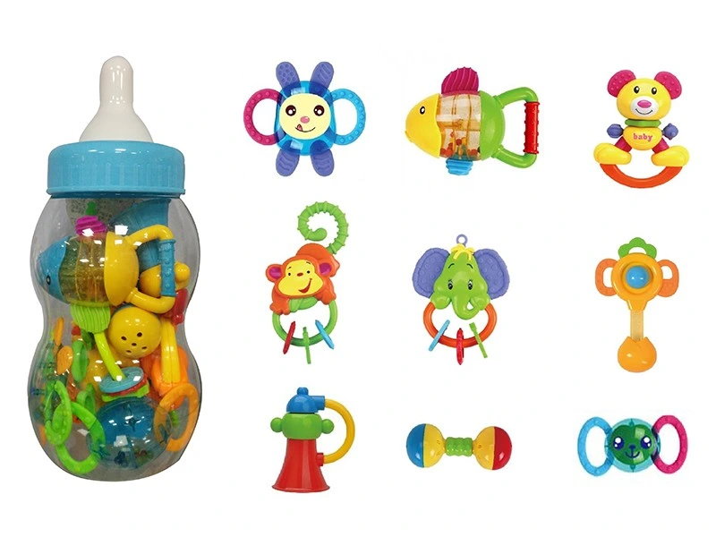 Newborn Baby Toys 0-12 Months Animal Plastic Rattle Mobile Bell Toy Infant Early Educational Toys (H11038099)