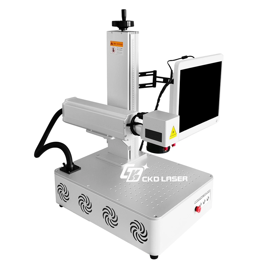 Marcação de superfície curva duradoura em máquina a laser 3D