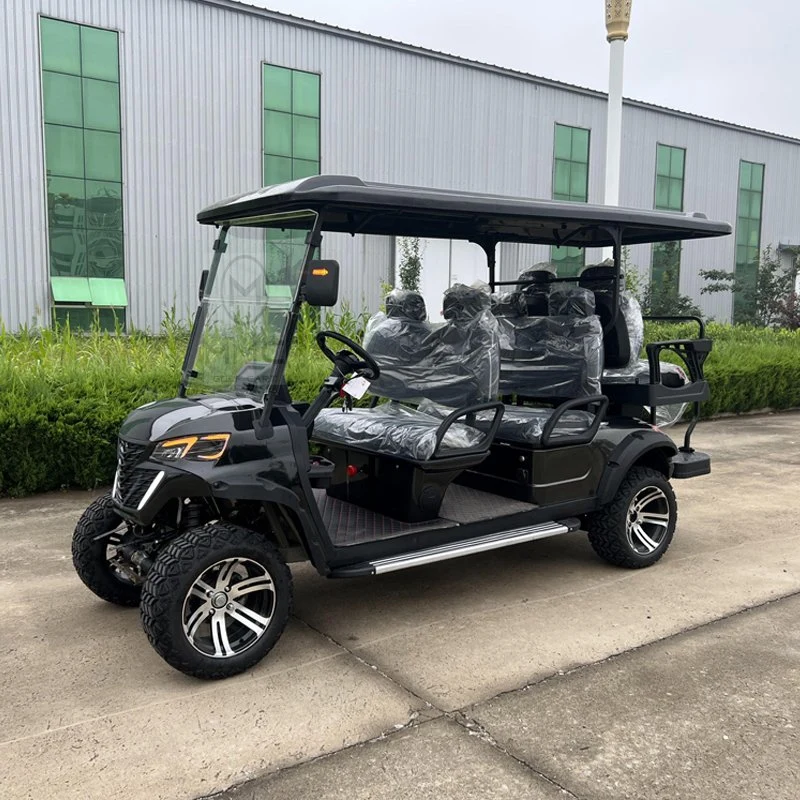 Factory Customized Luxury Zone Electric Golf Cart Club Car 2 4 6 Seater Street Sightseeing Golf Buggy with Lift Seat