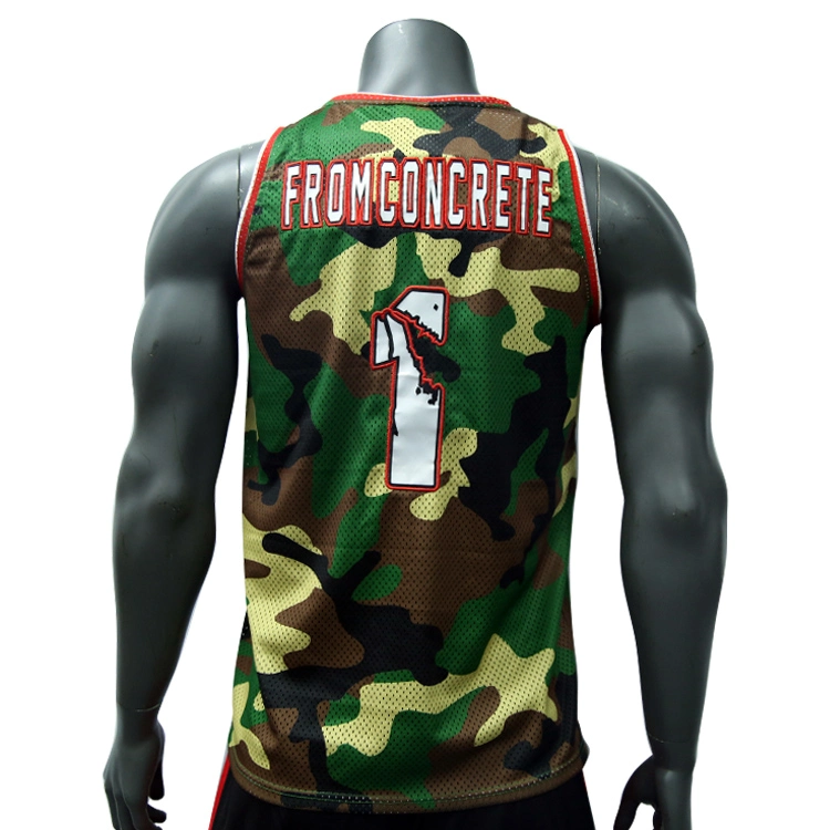 Customized Tackle Twill Logo Basketball Jersey Team Wear