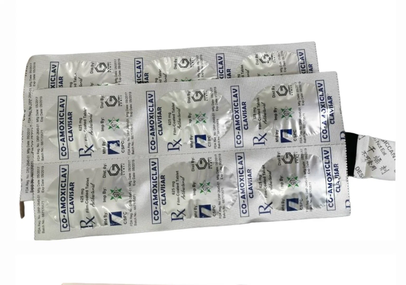 E amoxicilina clavulanato comprimidos de potássio 625mg Medicina acabados