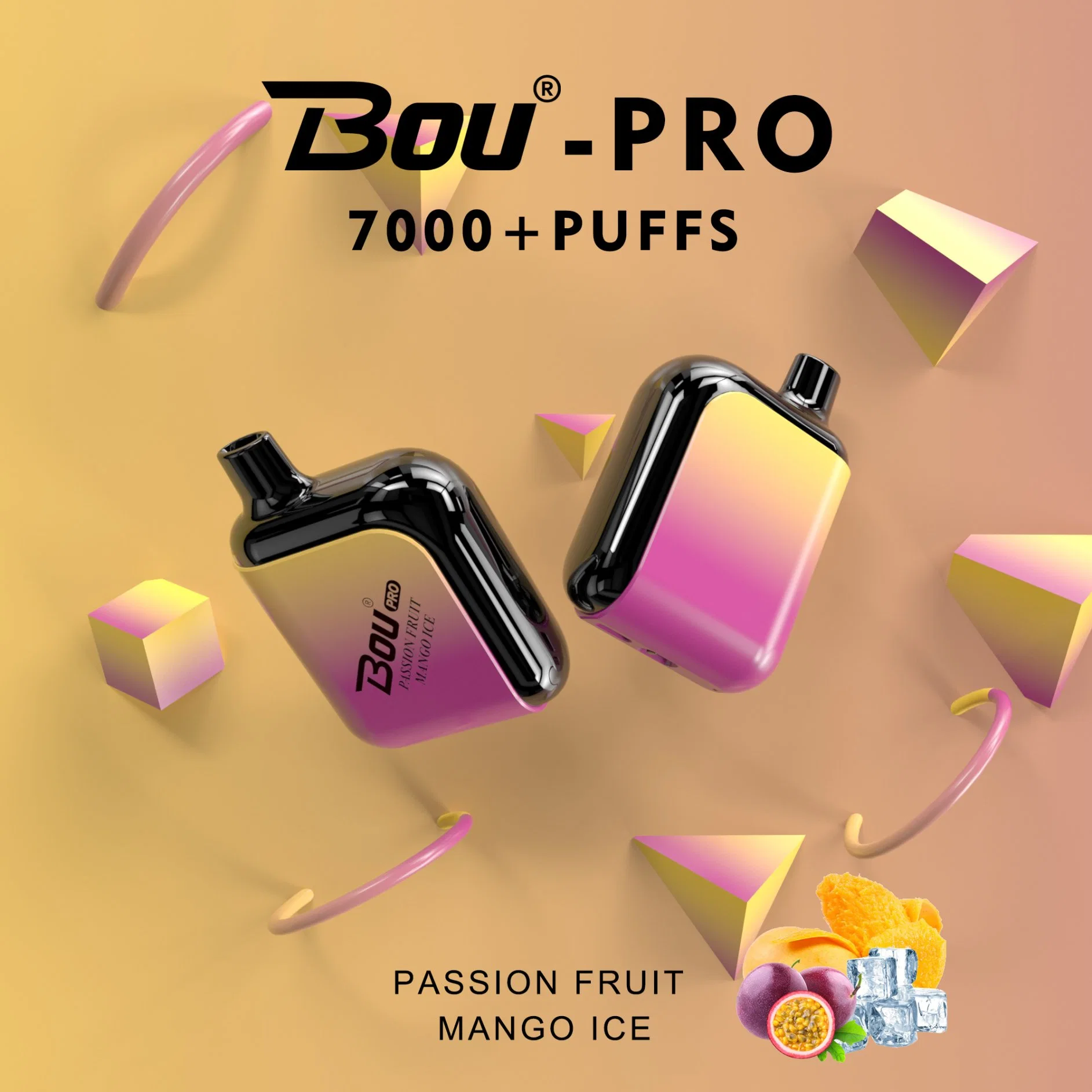 Bou Venta caliente sabor frutas Vape Amazon Vaper desechable vacía 7000 Puff Wape Vape un 5% de la sal de la nicotina Puff