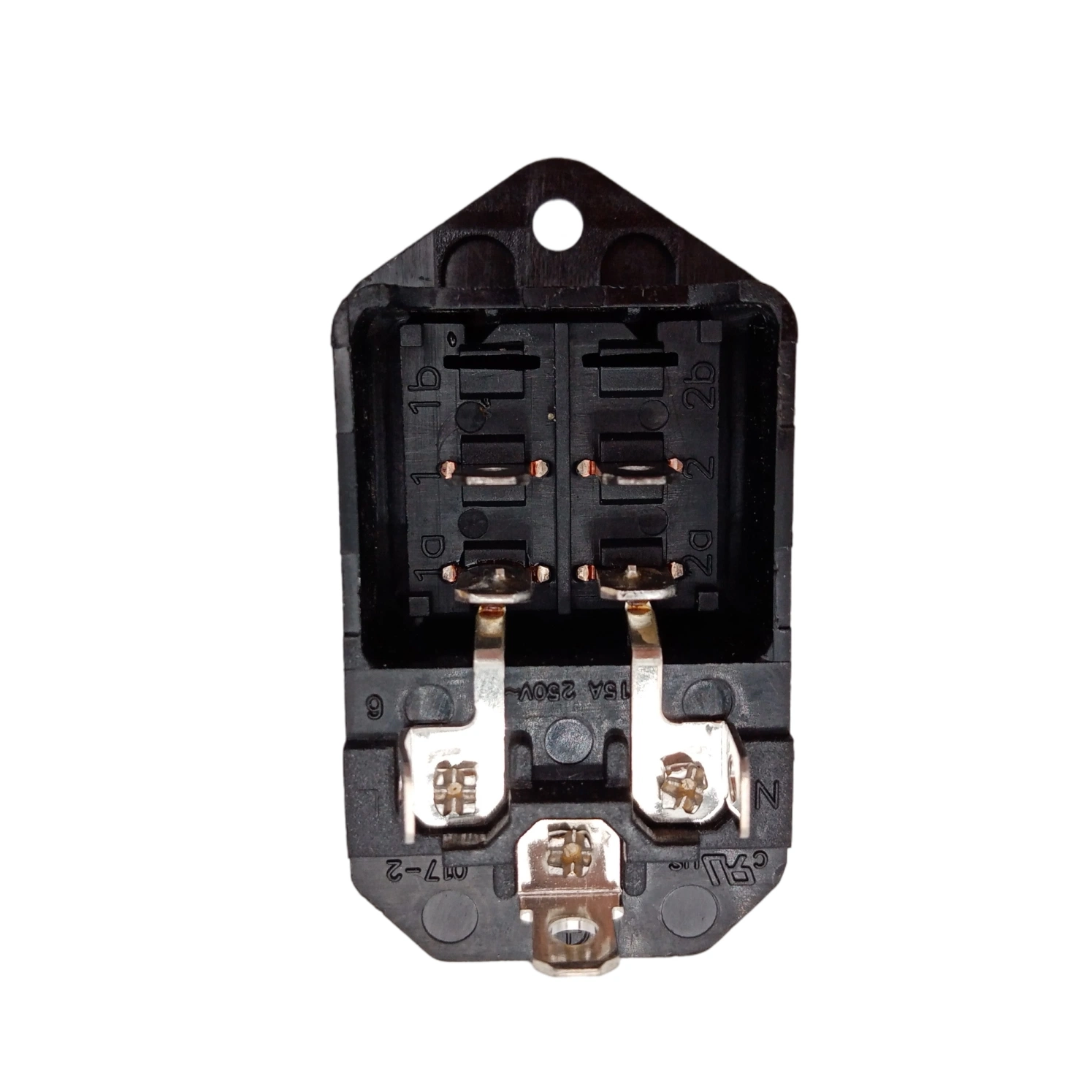 Ene60320 C14 Male Socket with Rocker Switch 3 Pins Screw Mount Medical Electrical Socket 10A 250V PDU Connector