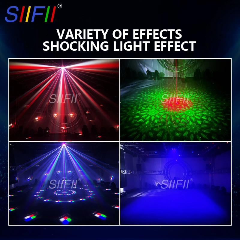 Disco Light Effect Stage Light Party Laser Light RGB Projector Voice Control DJ Lighting Effect for Sale LED for Home Wedding