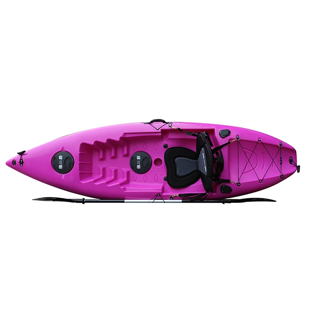 Quality Guaranteed Hot Selling Water Sports Custom Durable Single Seat Foot Fishing Kayaks Plastic Kayaks